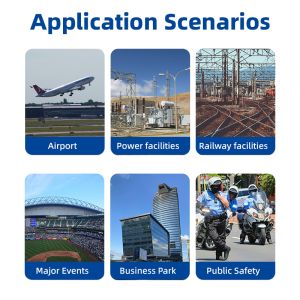 Factory 3km Handheld Drone Detection with Positioning and Tracking signal