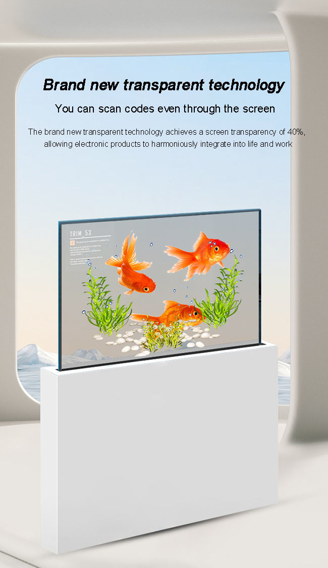 Sleek See Through OLED Display Touchscreen OLED Clear Display