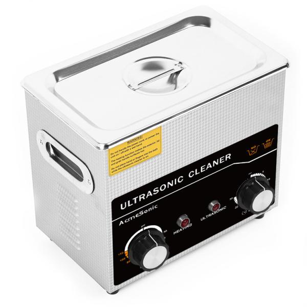 3L Hot Water Ultrasonic Cleaner 160W Heat Control 60W Ultrasonic Power 100W