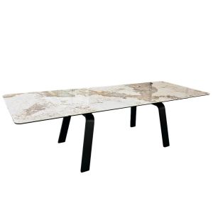  Ceramic Extendable Dining Table Tempered For Home Small Spaces Manufactures