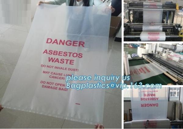 LDPE material customized Logo compostable Industrial heavy duty clear plastic