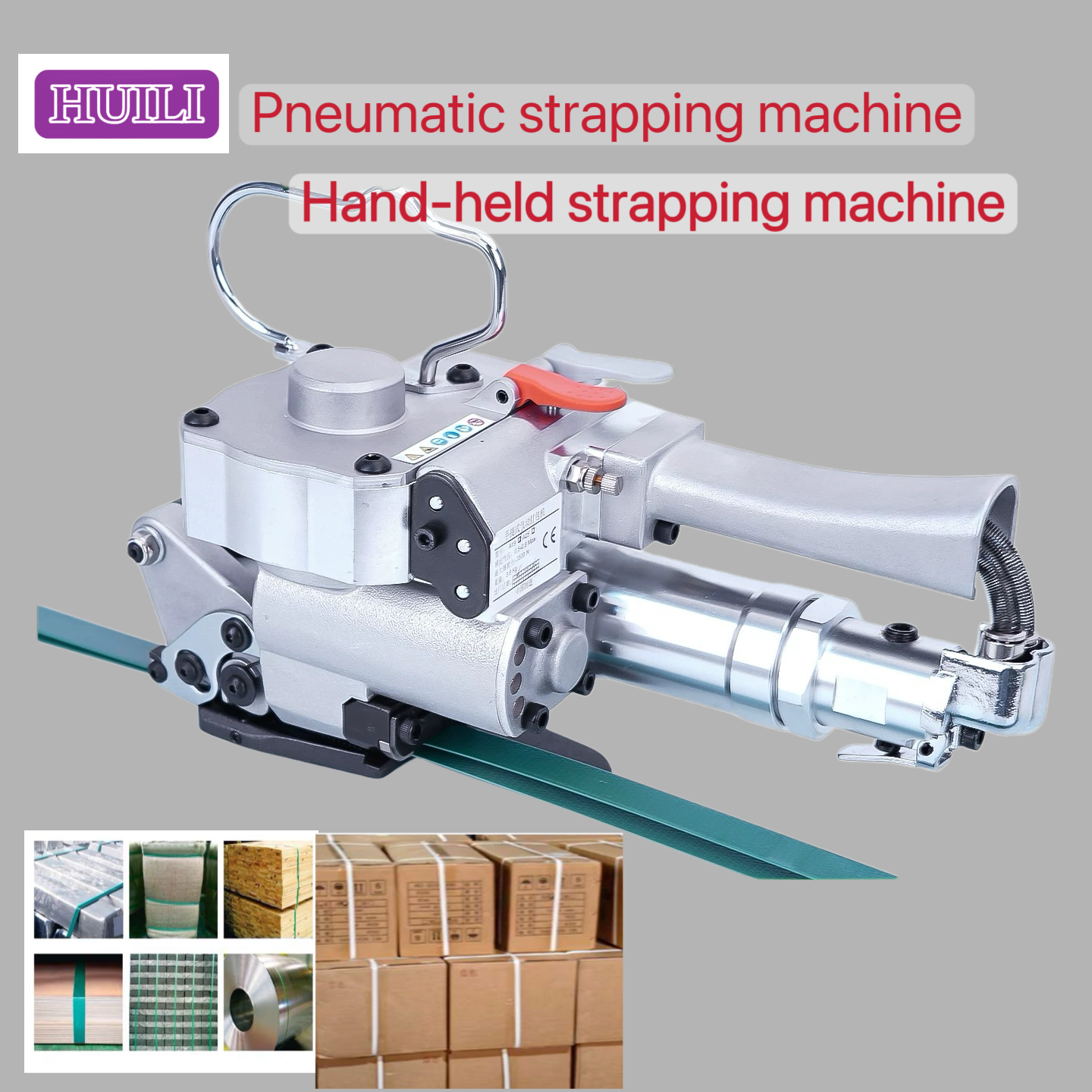 PP And PET 13-25mm Pneumatic Strapping Machine Handheld Strapping Machine
