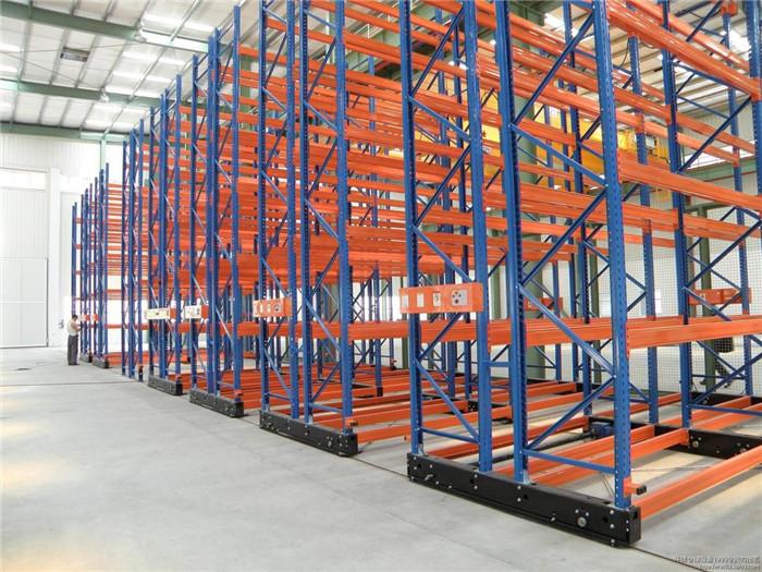 Light Duty Movable Racking Systems / Mobile Storage Systems For Special Supermarket