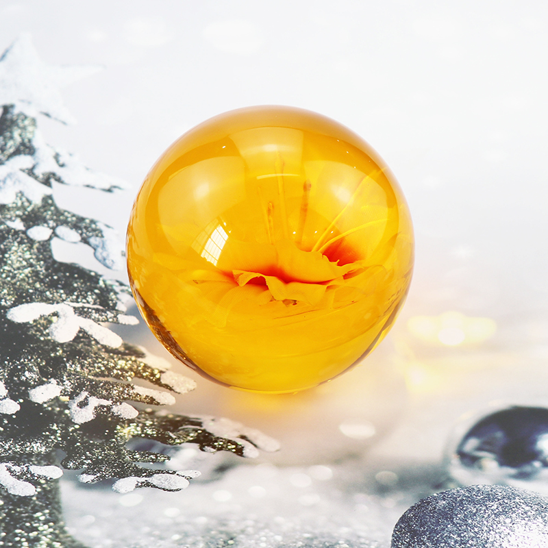 Transparent Resin Custom Crystal Paperweight , Leaf Paperweight