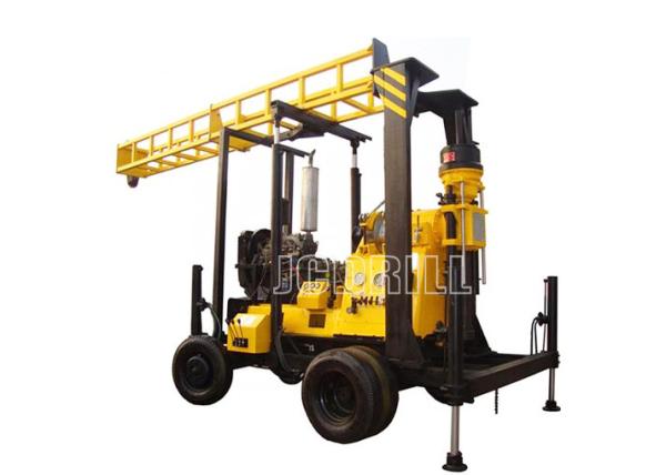 75mm Trailer Mounted Water Well Drilling Rigs Diamond Vertical Spindle Diesel