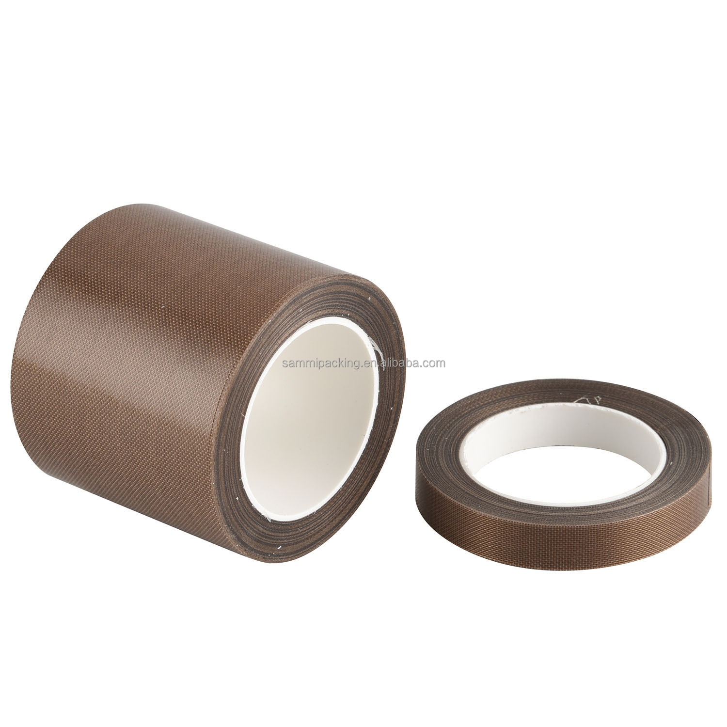 Brown PTFE Coated Fiberglass Tape for Welding and Sealing Belt Width 13/15/19/25/30/50MM