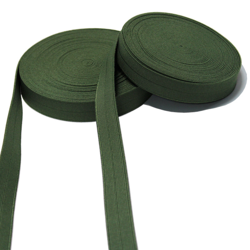 Custom 3/4 Inch Woven Thick Binding FOE Stretch Webbing Fold Over Elastic