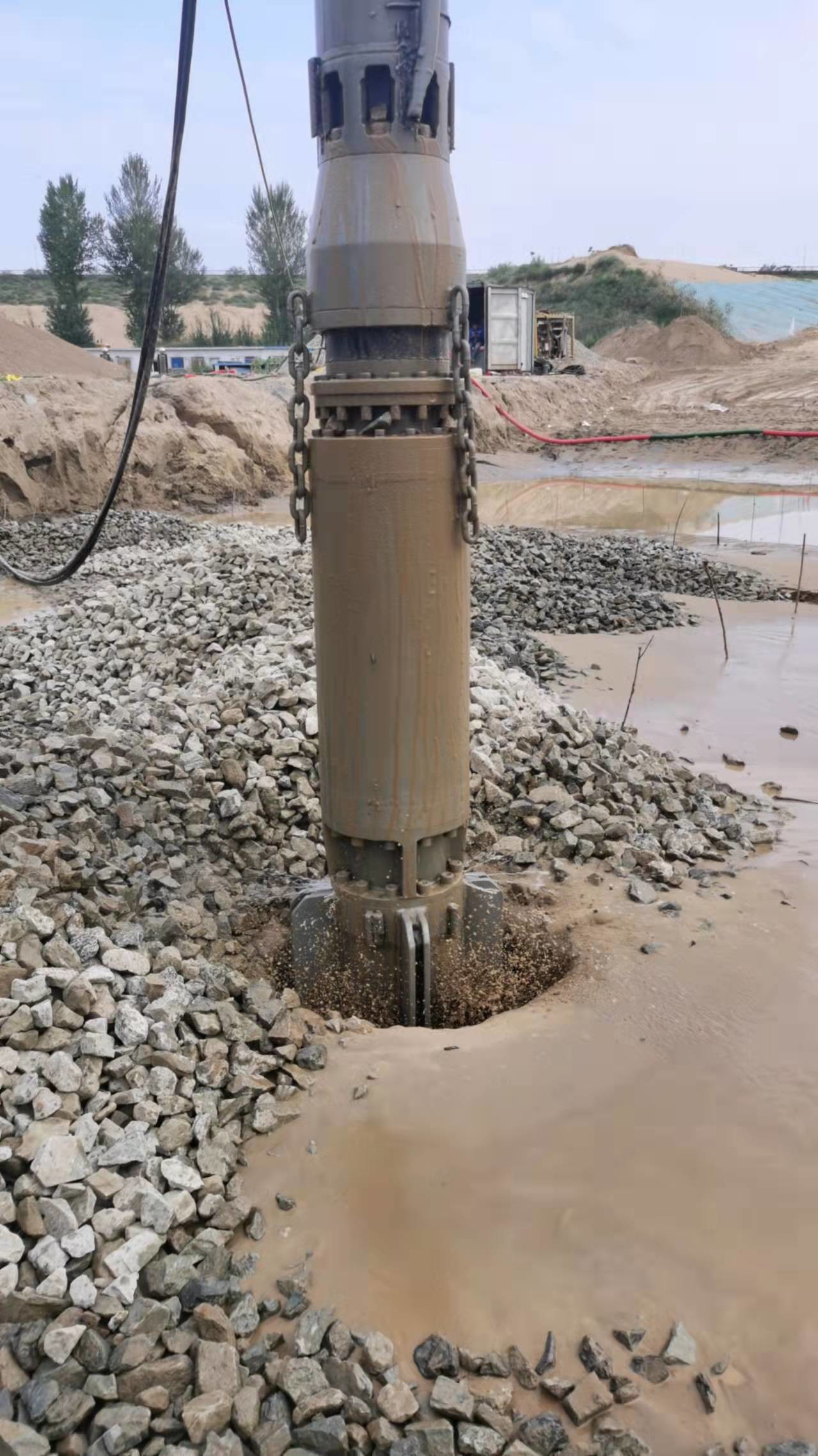 260kw Bvem Vibro Piling Contractors 450mm Vibro Float Machine For Sand Compaction