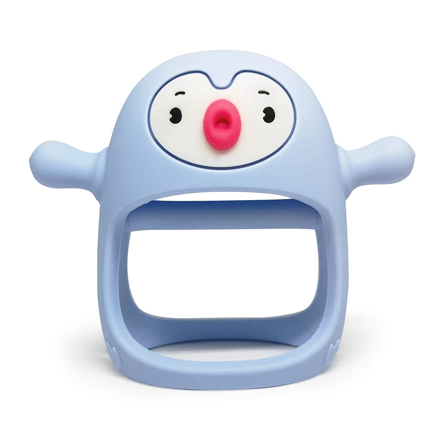 Non toxic Silicone Baby Teether Toy Teething Pain Relief Animal Penguin Teether Toy