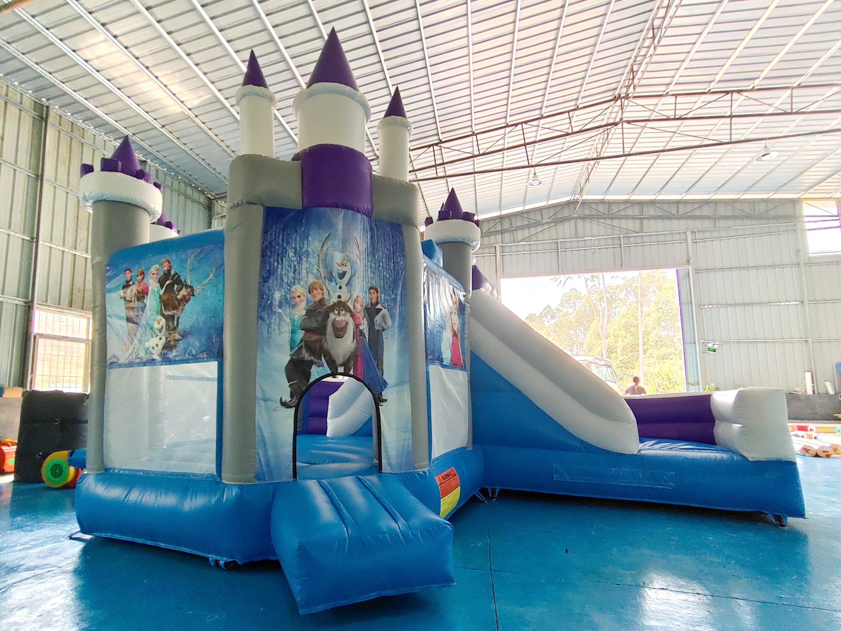 Hot Sale Inflatable Jumping House Frozen Cartoon Inflatable Slide For Party Inflatable Combo Castle For Outdoor Indoor