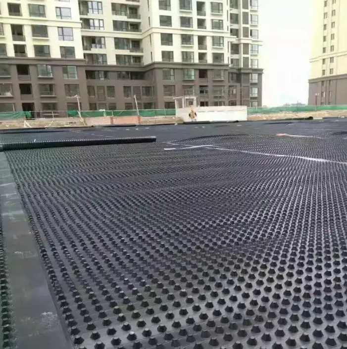 Green Roof HDPE Dimpled Drainage Sheet 2m Length 12-60mm Thickness Earthwork Product