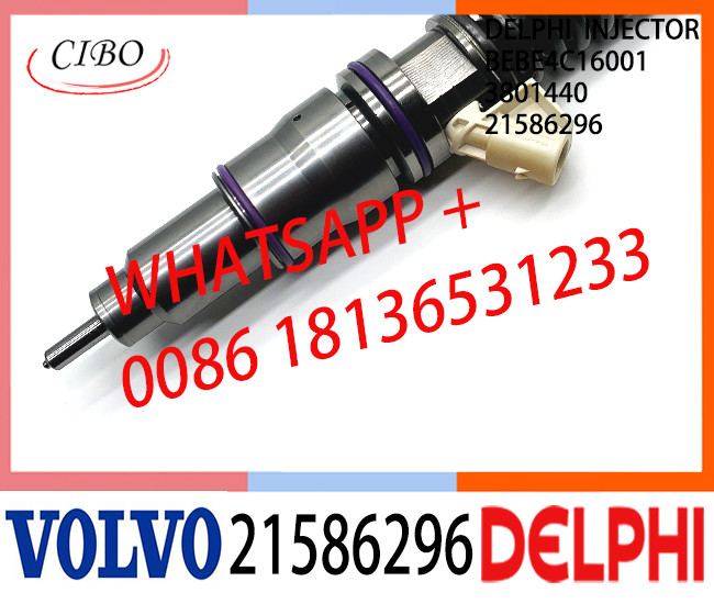 BEBE4C16001 21586296 Common Rail Fuel Diesel Injector BEBE4C16001 21586296 3801440 E1 for VOL 9.0 LITRE INDUSTRIAL