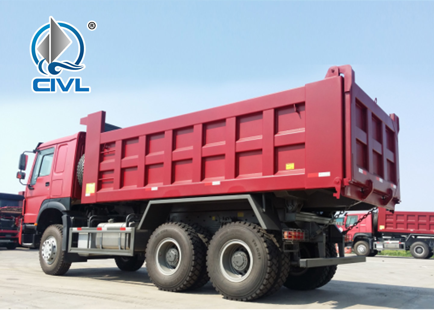 Sinotruk HOWO Heavy Duty Dump Truck, 336HP 6x4 EURO II, loading 50tons for sand, stone and other construction materail