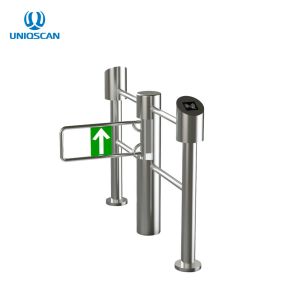Bidirectional Single Pole Security Swing Barrier Turnstile Remote Access Control