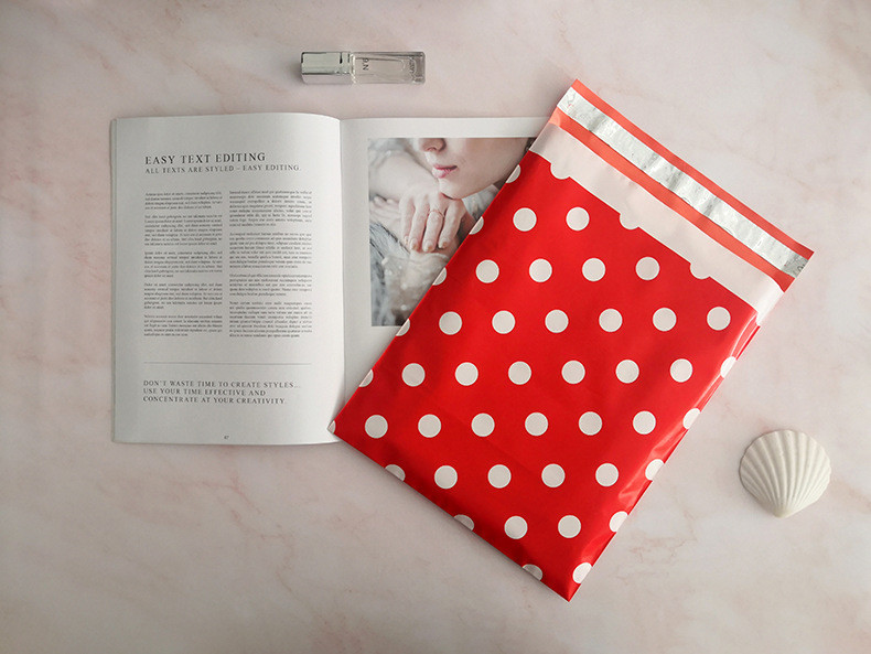 Cute Plastic Film Polythene Mailing Bags Self Adhesive Non Toxic