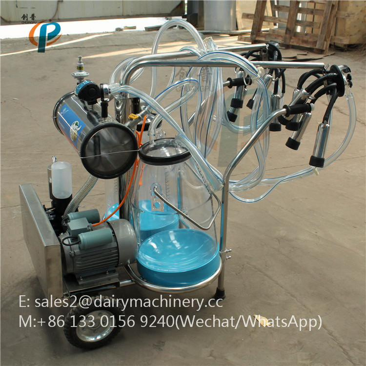 HL-JN11 Food Grade Bucket Automatic Cow Milking Machine with Diesel Engine and Motor