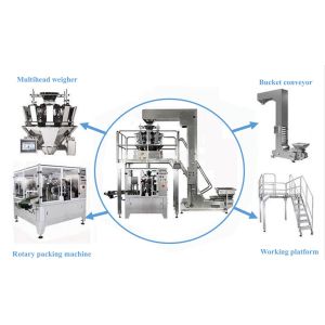 Snacks Nuts Candy Stand Up Zip Lock Pouch Machine Multi Function