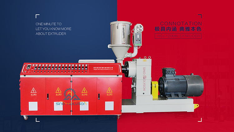 Automatic Plastic Single Screw Extruder 3800*800*2300mm CE ISO