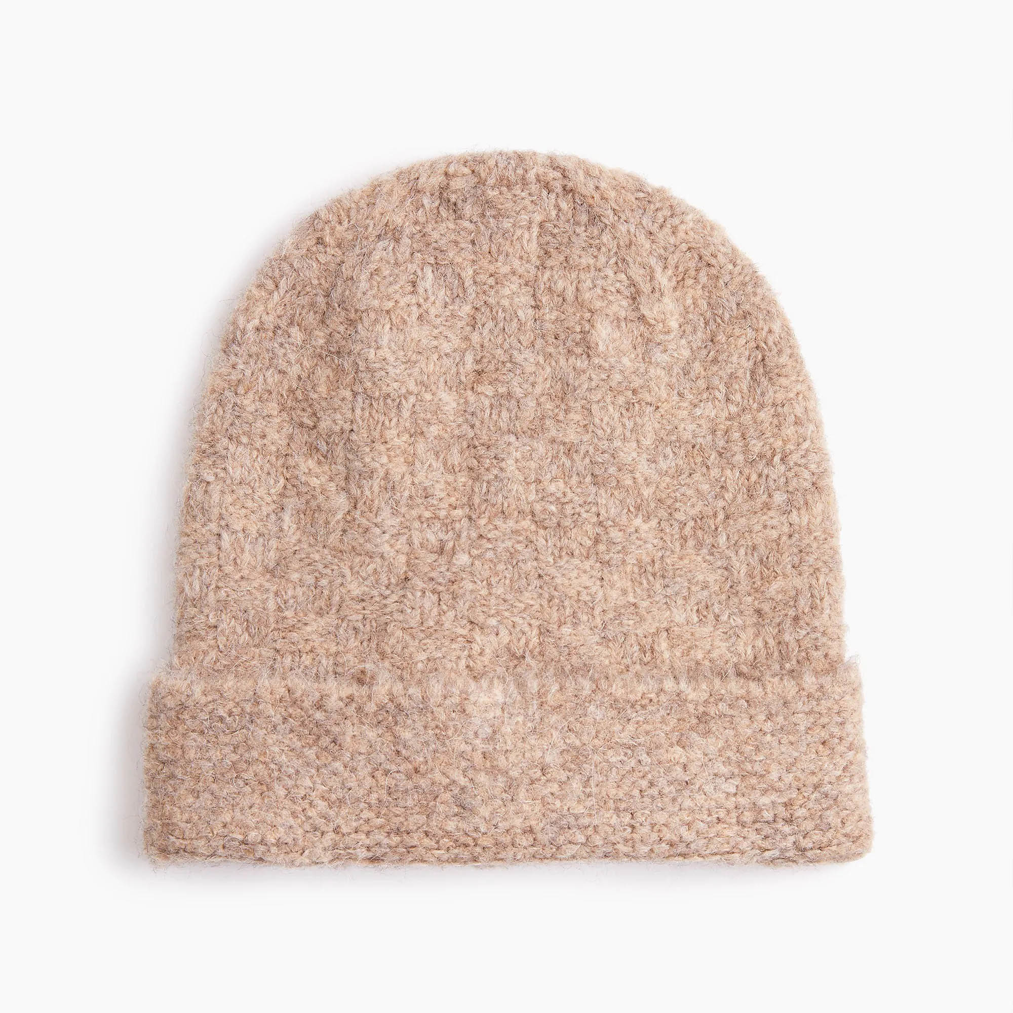WOMEN'S 65/15/12/7/1 ACRYLIC/WOOL/POLYAMIDE/ALPACA/ELASTANE KNITTED BEANIE HAT