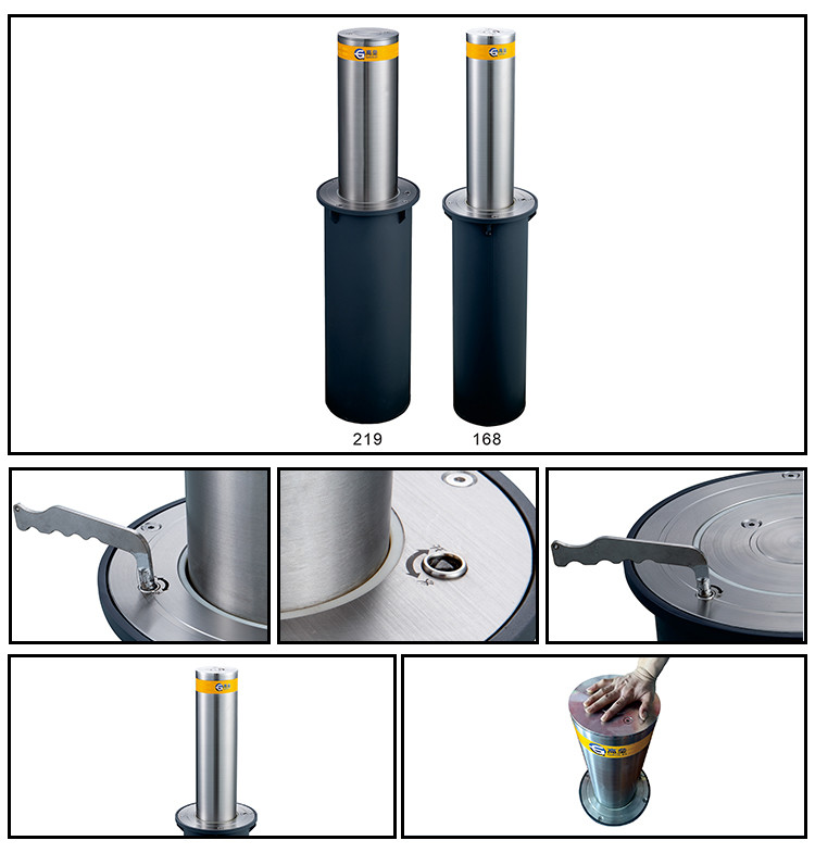 IP68 Residential Driveway Bollards 600mm Gaolei Automatic Traffic Bollards
