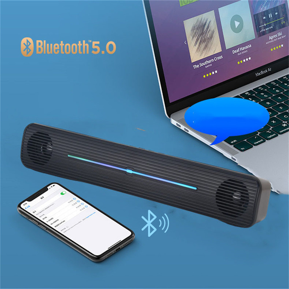 6W 10W TV Soundbar Speaker Support PC / Phone / Tablet / Laptop / MP3 / MP4