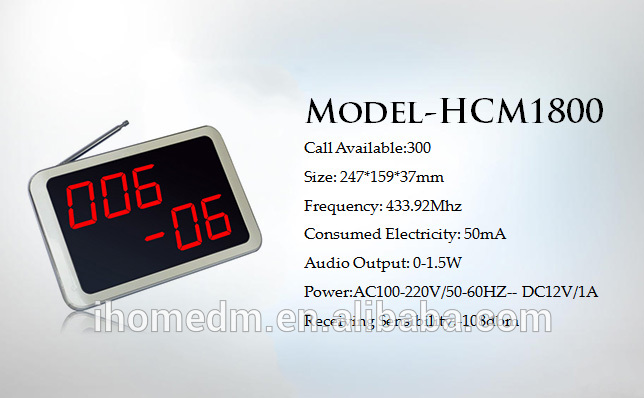 Hot selling wireless call button table buzzer service for paging