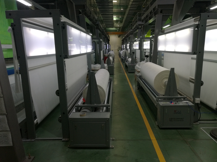 Factory Sale Fabric Roll Winder Machine For Inspection Table With Led