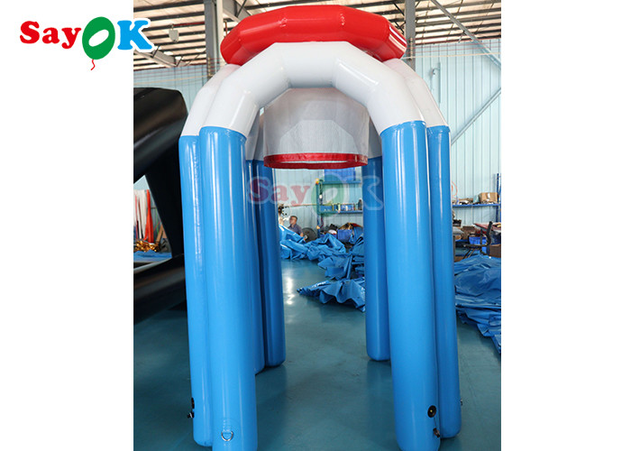 Giant Throwing Game Inflatable Basketball Hoop For Family Fun