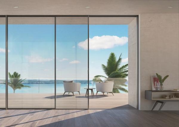 Aluminium Windows Custom Sliding Doors Thermal Insulated Aluminum Folding