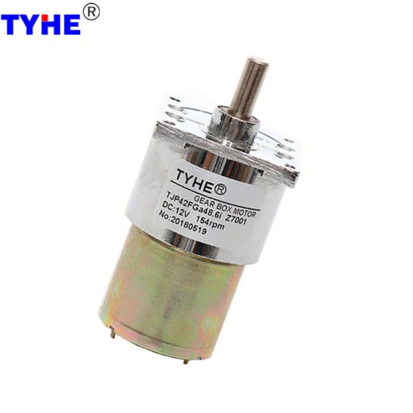 Coreless High Torque Dc Gear Motor Gearbox 12 Volt Metal Brush 50 Rpm For Led