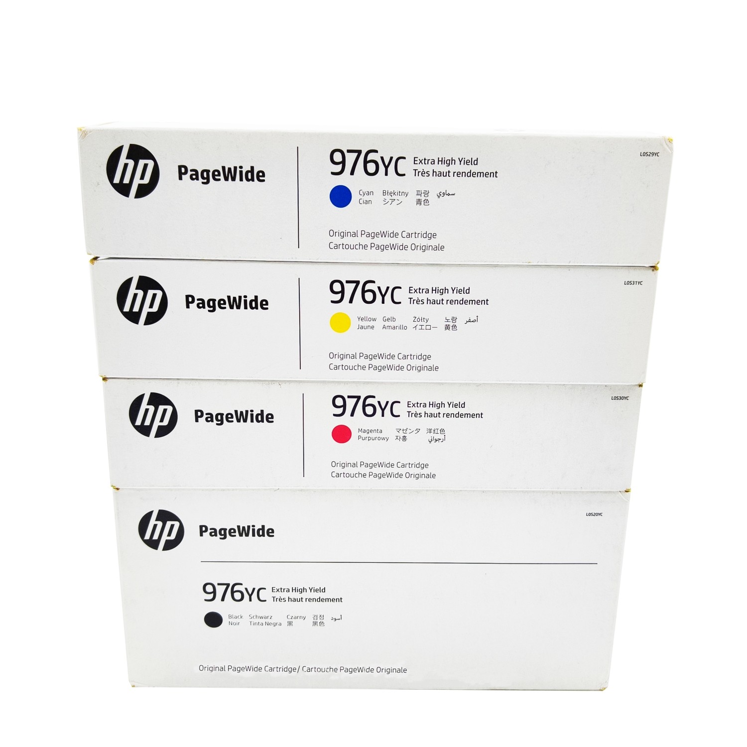 HP 976Y CMYK High Yield Original PageWide Cartridge L0S20YC L0S29YC L0S30YC L0S31YC