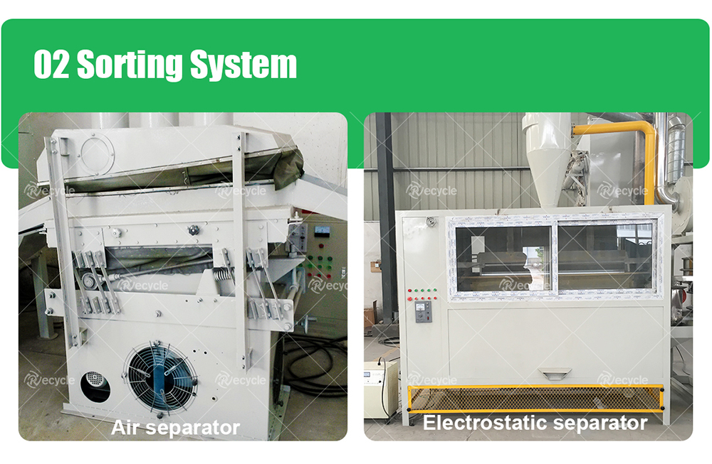 100-1000kg/h Waste Copper Separating Granulator Crusher Plant for Building Material Shops