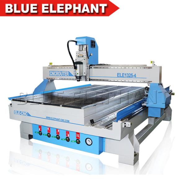 Quality 2018 New Model 1325 Air Cooling 4 Axis 3d Wood Carving Cnc Router Machine with Rotary Axis for sale