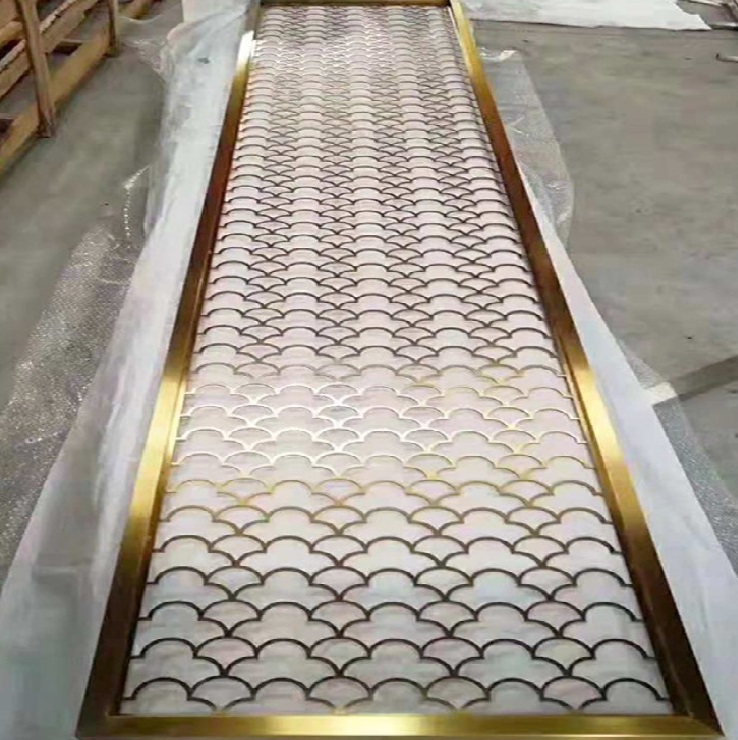 Modern Luxury Style Decorative interior room divider wall panel for hall