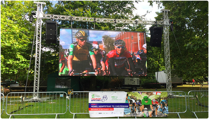High Grayscale Outdoor Rental LED Screen P4.81 With Die Casting Aluminum Black Lamps