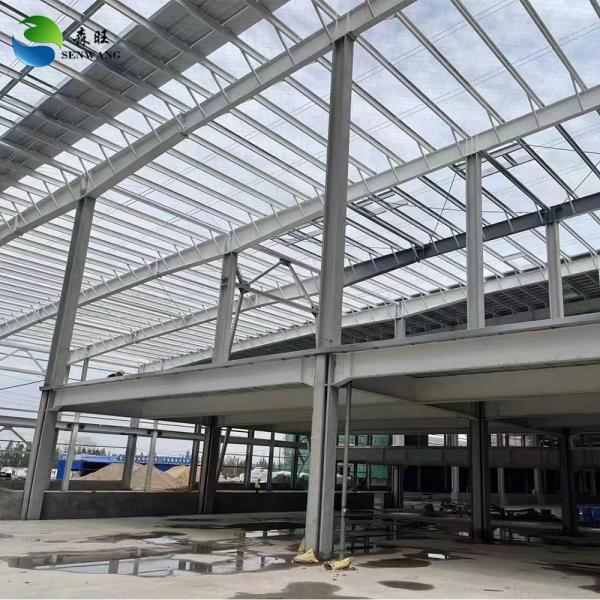 Quality Prefabricated Steel Warehouse with CAD Drawing Design Steel Sandwich Panel Wall and Long Fatigue Life for sale