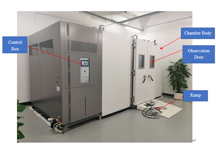 Walk In Constant Humidity Heat Test Chamber For Testing Solar Panel IEC60068-2