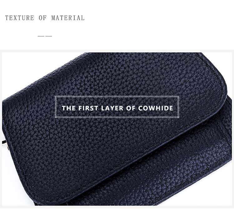 Business Candy Color Portable Wallet Genuine Leather Clutch Coin Purse for Girls