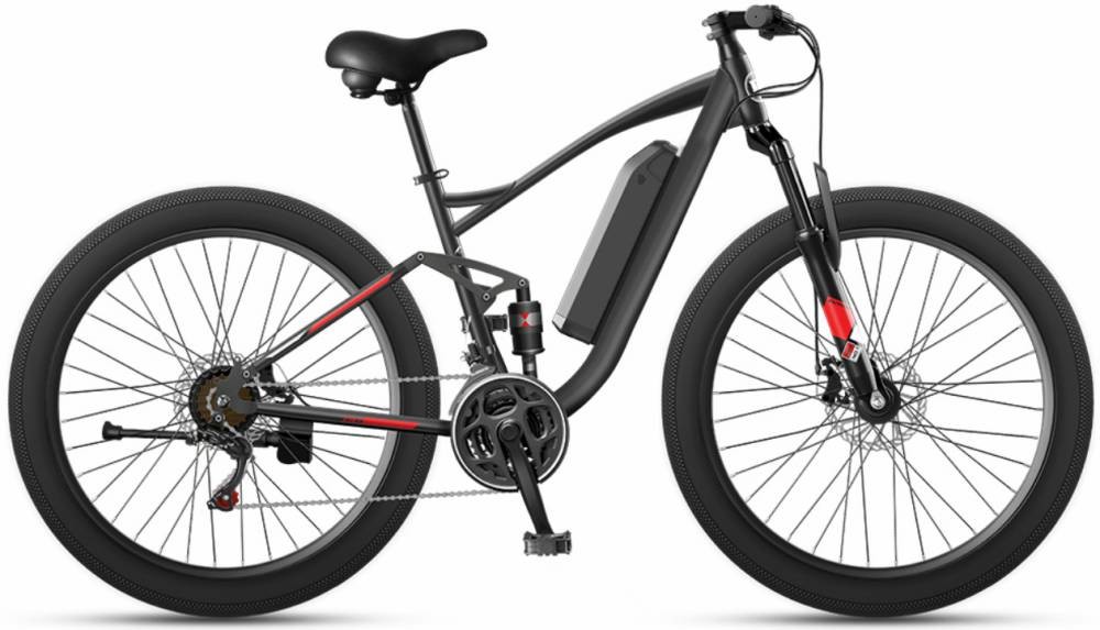 26 Inch Fat Tire E Bike Wide Tires Steel High Carbon Full Suspension Fat Ebike 1000w 48v