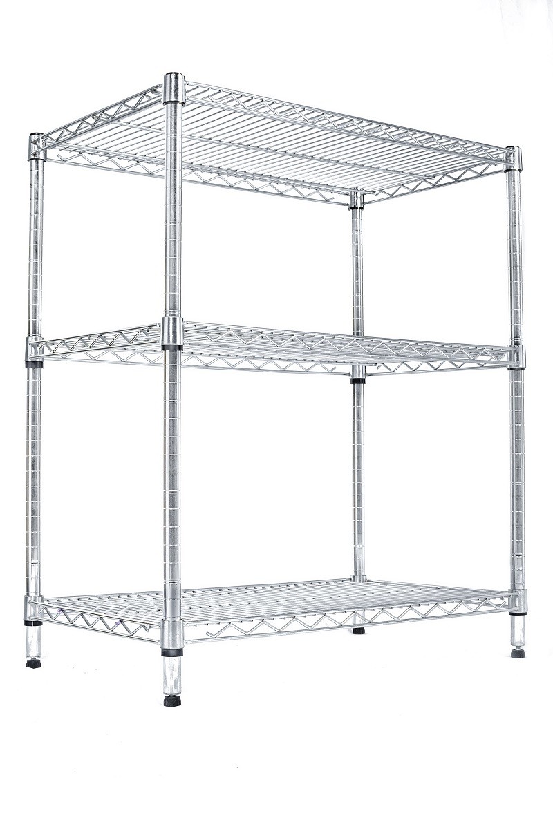 Customized ESD Storage 4 Layers Shelf Trolley Wire Mesh shelving Cart
