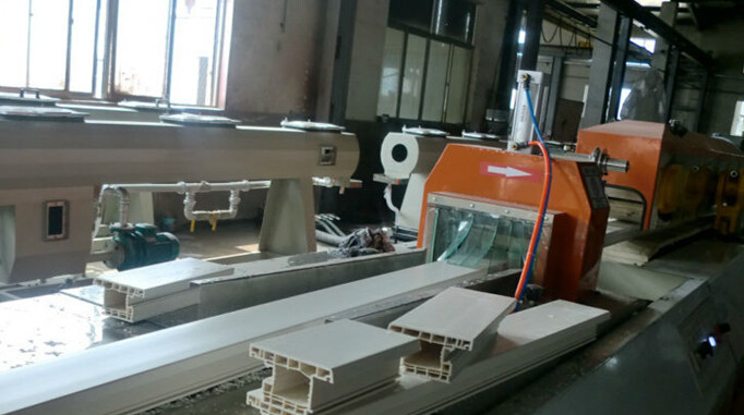 PVC Marble Plastic Profile Production Line / Plastic Profile Marble Extrusion Line