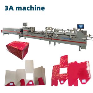  800mm Unfolded Box Width Automatic Box Folder Gluer Machine with Side Glue SHH800AG-2 Manufactures