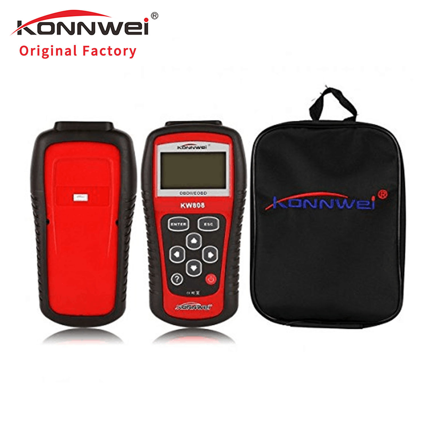 CE OBDii Scanner Obd Trackers Diesel Obd2 Scanner Obd Gauge KONNWEI KW808