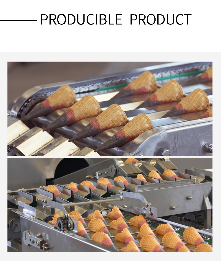 Sugar Cone And Waffle Basket Automatic Production Line , 137 Cast Iron Baking Templates Stainless Stee.