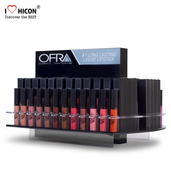 Fresh Cosmetic Display Stand Custom Merchandising Acrylic Liquid Lipstick