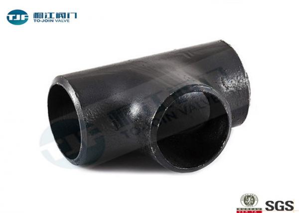 Quality SCH 80 Industrial Pipe Fittings Carbon Steel Equal Tee For Waste Treatment for sale