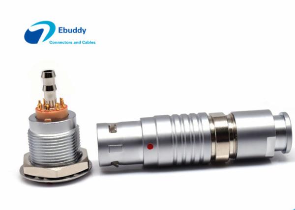 IP50 Fluid And Electricity Connectors Lemo 2B 8pin Electric 1pin Fluid For