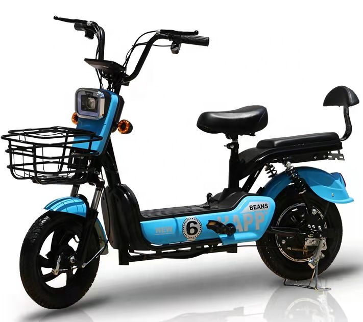 Two Wheel Electric City Bike With Pedals 350W Speed Motor Full Suspension Ebikes