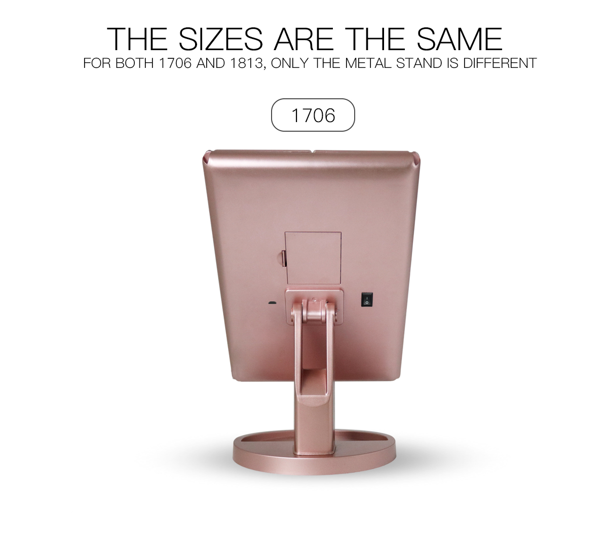 Large size Tri-fold Vanity Makeup Mirror - 1X/2X/3X Magnifying Illuminated GK-SK1813