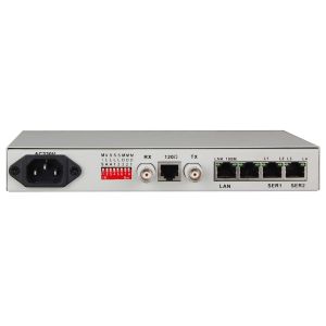 G.703 interface converter E1 to Ethernet protocol converter with RS232 data , AC